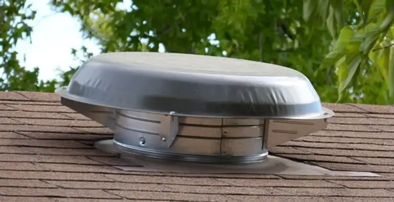 attic fan installation services with low-profile roof ventilation unit in Cincinnati, OH