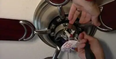 Ceiling fan installation with electrical wiring and mounting by professional electrician in Cincinnati, OH