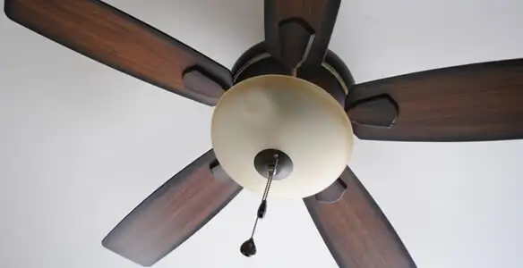 Fully installed ceiling fan with balanced blades and light fixture in Cincinnati, OH