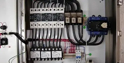 Electrical panel installation with organized circuit breakers and wiring in Cincinnati, OH