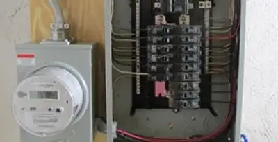 electrical panel upgrade service showing outdated electrical panel prepared for professional replacement in Cincinnati, OH
