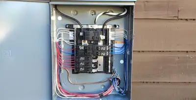 electrical panel upgrade service featuring newly installed electrical panel wired by licensed electricians in Cincinnati, OH