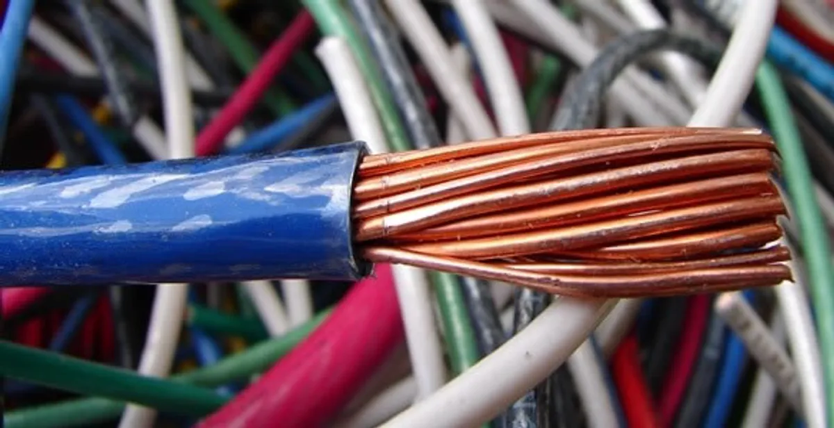 electrical wiring services showing exposed copper conductors and cable preparation in Cincinnati, OH