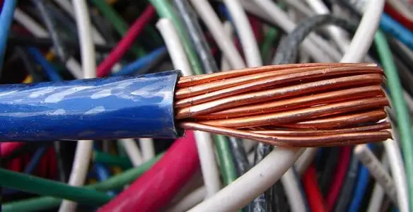 electrical wiring services showing exposed copper conductors and cable preparation in Cincinnati, OH