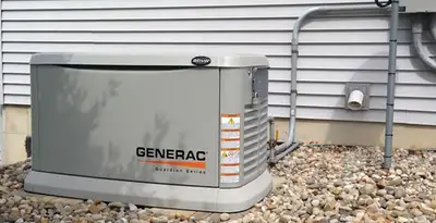 generator installation service featuring outdoor standby generator setup by licensed electricians in Cincinnati, OH