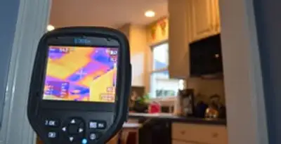 home energy audit service using thermal imaging to evaluate electrical efficiency inside a home in Cincinnati, OH