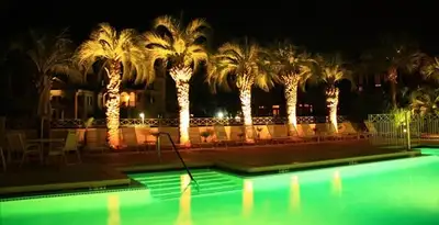 landscape lighting installation services illuminating outdoor recreational areas in Cincinnati, OH