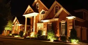 landscape lighting installation services enhancing residential exterior lighting in Cincinnati, OH