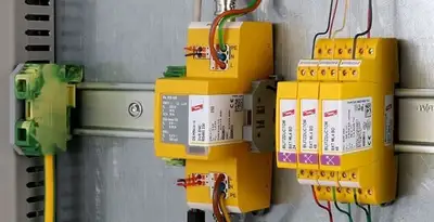 lightning surge protection system with surge suppressors installed by electrical service professionals in Cincinnati, OH