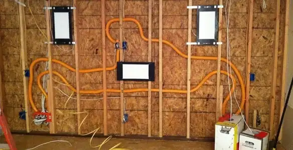 new construction wiring project displaying complete electrical system layout installed by professionals in Cincinnati, OH