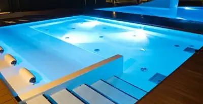 pool light installation and repair services providing modern illuminated pool lighting in Cincinnati, OH