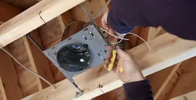 Professional recessed lighting installation with electrical wiring by licensed electricians in Cincinnati, OH