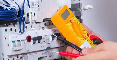 Residential electrician testing home electrical panel for safety and performance in Cincinnati, OH