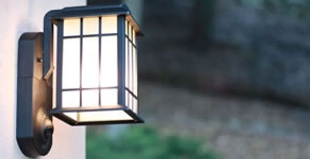 security light installation services with professionally mounted exterior wall light in Cincinnati, OH
