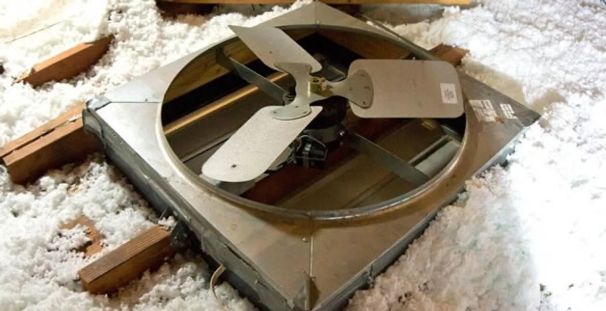whole house fan installation services with attic-mounted ventilation unit in Cincinnati, OH